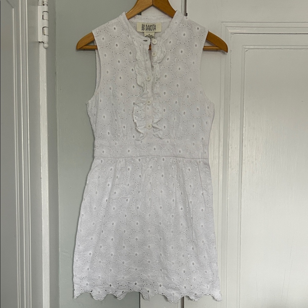 BB Dakota White Eyelet Dress